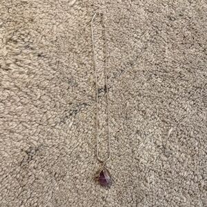 Elegant Silver and Amethyst Pendant Necklace